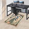 1PC Peacock Painting Flannel Blanket Carpet Ultra Soft, Thick & Absorbent, Non Slip Machine Washable Mat for Entryway