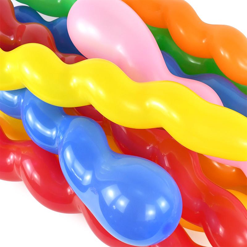 20/30/50Pcs Spiral Long Balloon Colorful Twist DIY Latex Balloon Wedding Happy Birthday Party Decoration Kids Favors Toys Gift
