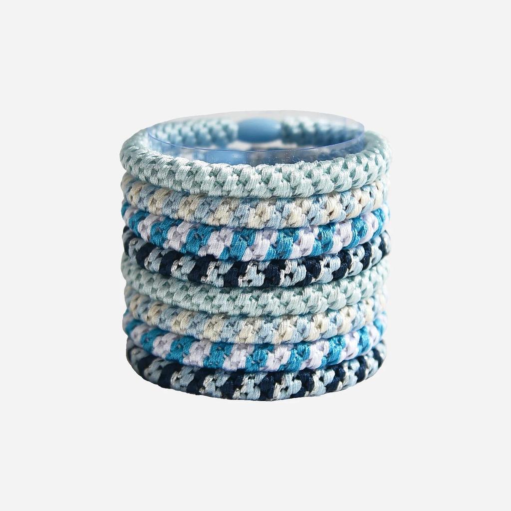 Velvet Mixed Color Braided Hair Ties: High Elasticity Hair Scrunchies for Stylish Buns and Commute-Friendly Accessories