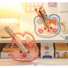 Acrylic Character Pencil Holder Ribbon Decorated Bear, Mixed Colors, 1 Piece, a Popular Character In Korea
