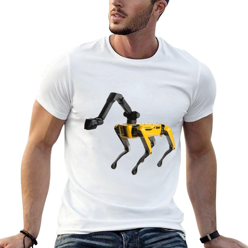 Robot Dog T-Shirt Casual Short Sleeve T-Shirt
