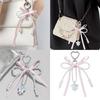 Fashionable Love Heart Bowknot Handbag Charm Stylish Keychain Pendant Keychain Ornament for Ladies and Trendy Women