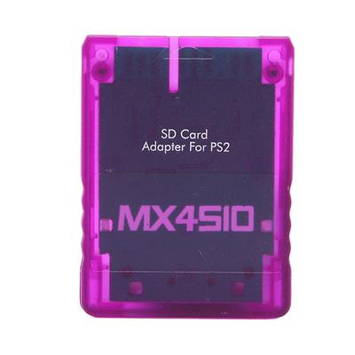 Storage Card Adapter Transparent Plug and Play Professional Game Console Memory Card Reader for PS2