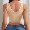 Front Closure Breathable Hollow Out Wireless Bra Three Row Hook Shaping Lifting Side Support Seamless Sports Bralette Top