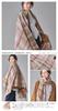 CH70 Premium Cashmere Tartan Check Wave Stole Large Check Pattern for Men and Women LAWRENCE [Cashmee] 100% "nouvelle lune" (OPERAMOVE (DW11))