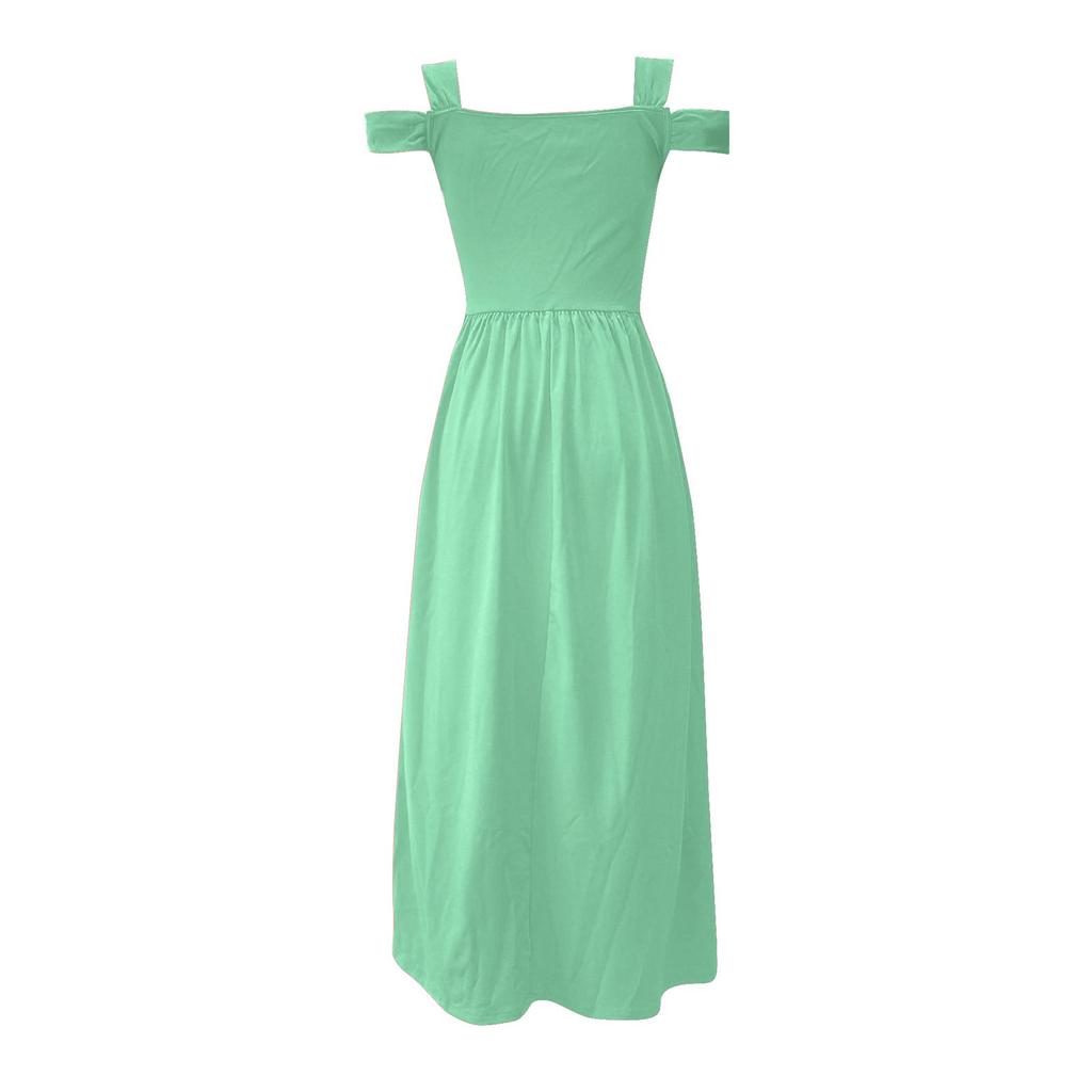 Dámské sexy dělené šaty s potiskem s výstřihem do V, bez rukávů, jednobarevné šaty s barevným přechodem