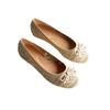 36-42 Large Size European and American Fly-woven Single Shoes New Knitted Breathable Flat Shoes