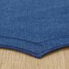 Linen Placemats with Embroidery Overlocking Dining Placemats Durable Anti-Slip Table Protector for Hotel Restaurant Kitchen
