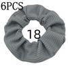 6pcs/lot Candy Color Scrunchies Elastic Hair Band Women Girls Ponytail Holder Rubber Accessories Waffle fabric