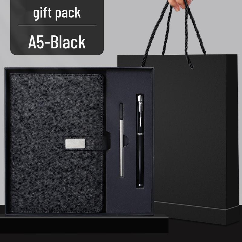 A5 Custom Logo Notebook Gift Set - Business & Student Diary with National Trend Design