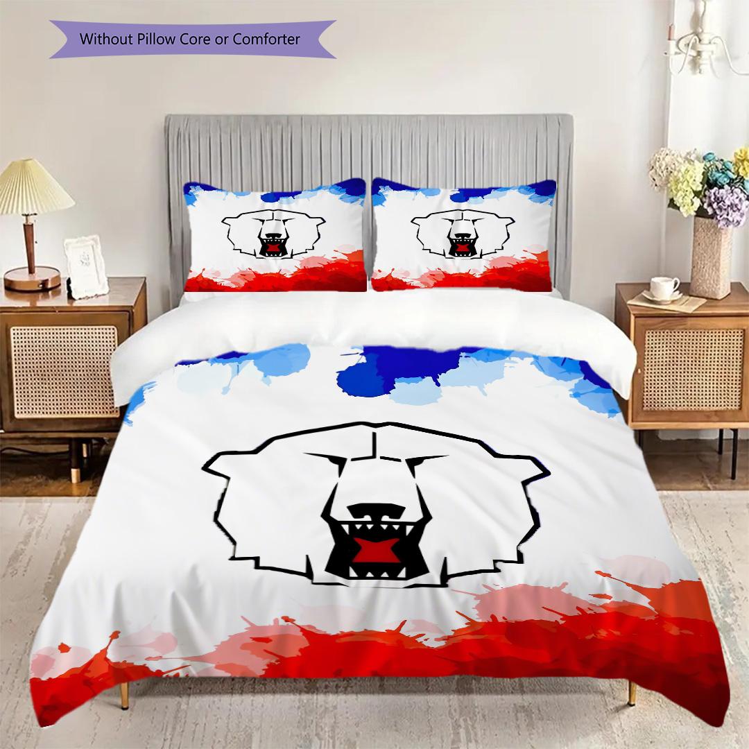 

Eisbaren Berlin Pattern Bedding Quilt Set Quilt Cover Pillowcase Home Decoration Birthday Gift (1 * duvet cover + 2 * pillowcase, without core) 135x200cm
