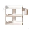 3 Tier Desktop Organizer with Basket and Hook, Desk Storage for Office, File Shelf Students