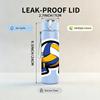 1PC Cartoon Volleyball Character Print 750ml Color Plastic Sports Water Bottle Leakproof Flip Straw Lid Suitable for Sports Office Home Use