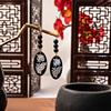 Imitation Jade Drop Oil Beaded Earrings Retro Water Drop Fringed Earrings Simple Hanfu Accessories Women