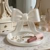 1PC Cream Bow Storage Tray Decoration, Bow Jewelry Storage Tray