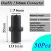 50~10Pcs Garden Water Connector 4/7mm 1/4'' Hose Barb Straight Connectors Micro Irrigation Sprinkler Accessories Watering Tools