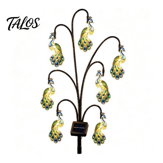Courtyard Ambient Lighting Outdoor Solar Pathway Light, Bird-shaped Stump Decorative Garden Stake with Warm Terrace And Balcony Accents LED