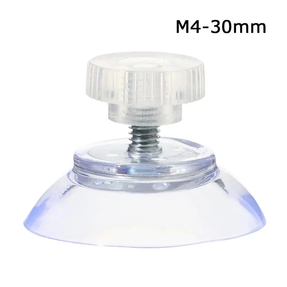 5/10Pcs M6/M8 Screw Rubber Suction Cup Transparent Suckers Turn Nut Glass Table Tops Storage Tool Hooks