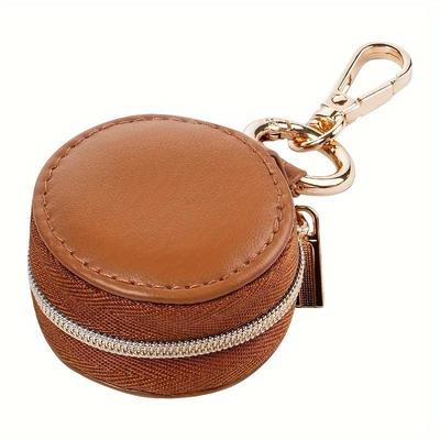1 Stück schicke Mini-Hänge-Schmuckbox wasserdichter Organizer für Ringe, Ohrringe, Halsketten, Accessoires mit dekorativem Reißverschluss