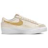 Nike  Blazer Low Platform Pale Ivory Saturn Gold Women Sneakers Cream White DJ0292-113