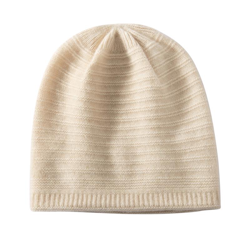 Women's 100% Pure Cashmere Hat - Stylish, Warm, and Cold-Resistant for Autumn & Winter