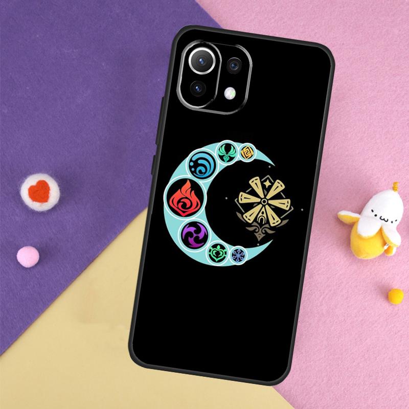 Genshin Impact Elements Case For Xiaomi 15 Ultra 13 14 14T 11T 12T 13T Pro POCO X7 Pro X3 X5 X6 F5 F6 M6 Pro Cover