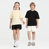 LVLV | Kids & Teens 240g Pure Cotton Loose Fit Retro Short Sleeve Parent-Child T-shirt, Class Uniform Trendy