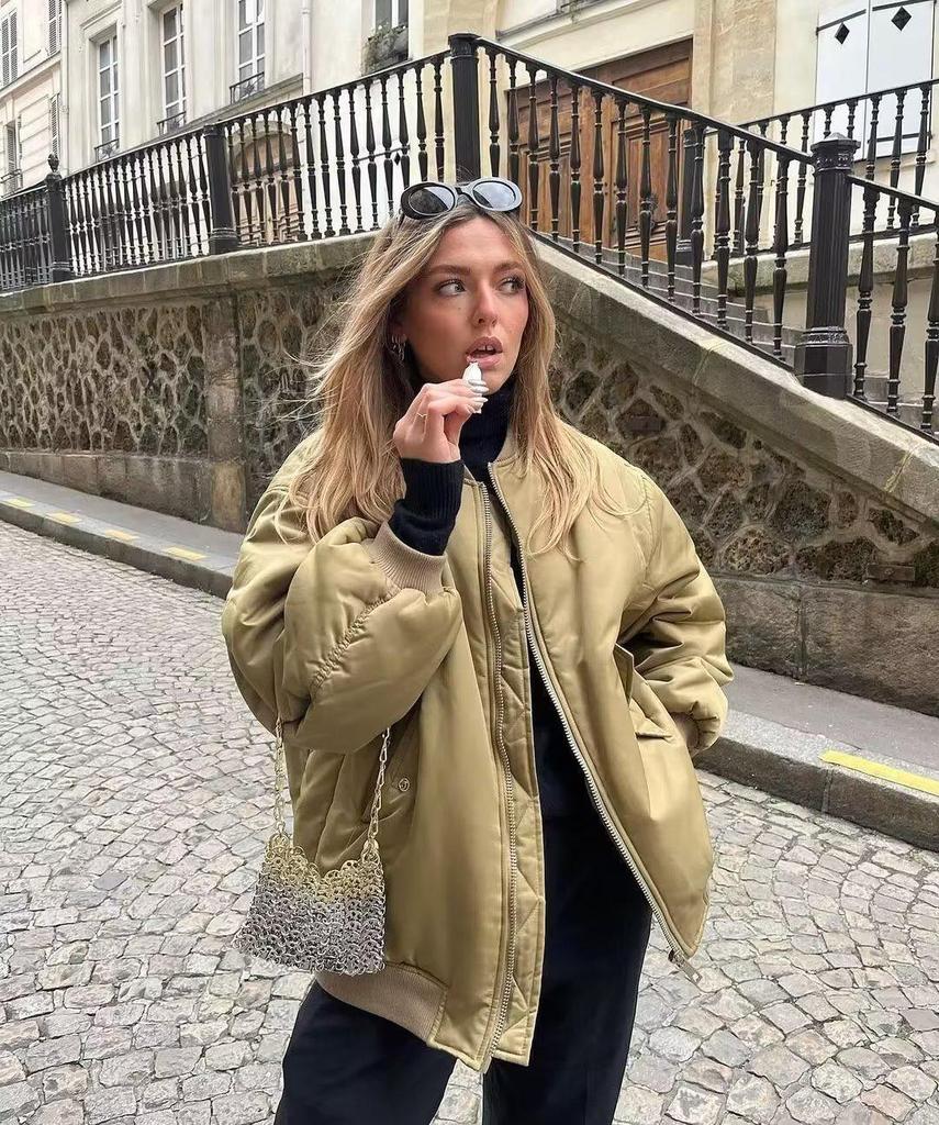 New 2024 Unisex 9-Color Jacket - Women's Autumn/Winter Cotton Coat A19518