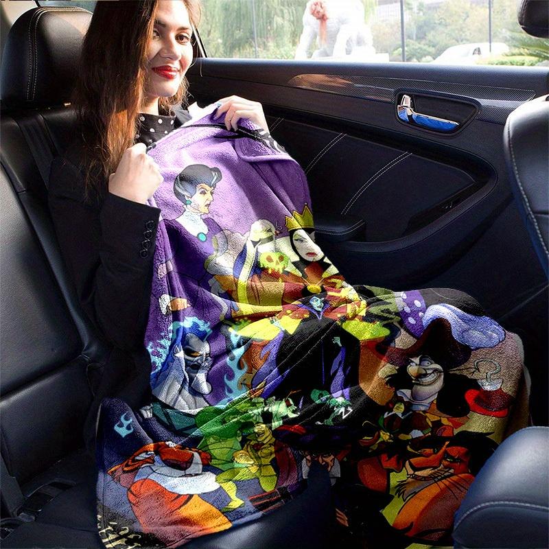 1pc. Cartoon Villains Blanket, Disney Villains Throw Blanket, Perfect for Bedding or Couch Cover, Soft Flannel Throw Blanket, Versatile & Co