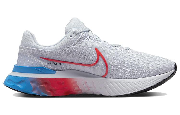Nike React Infinity Run Flyknit 3 'Grey Bright Crimson' Women's DV2178-001