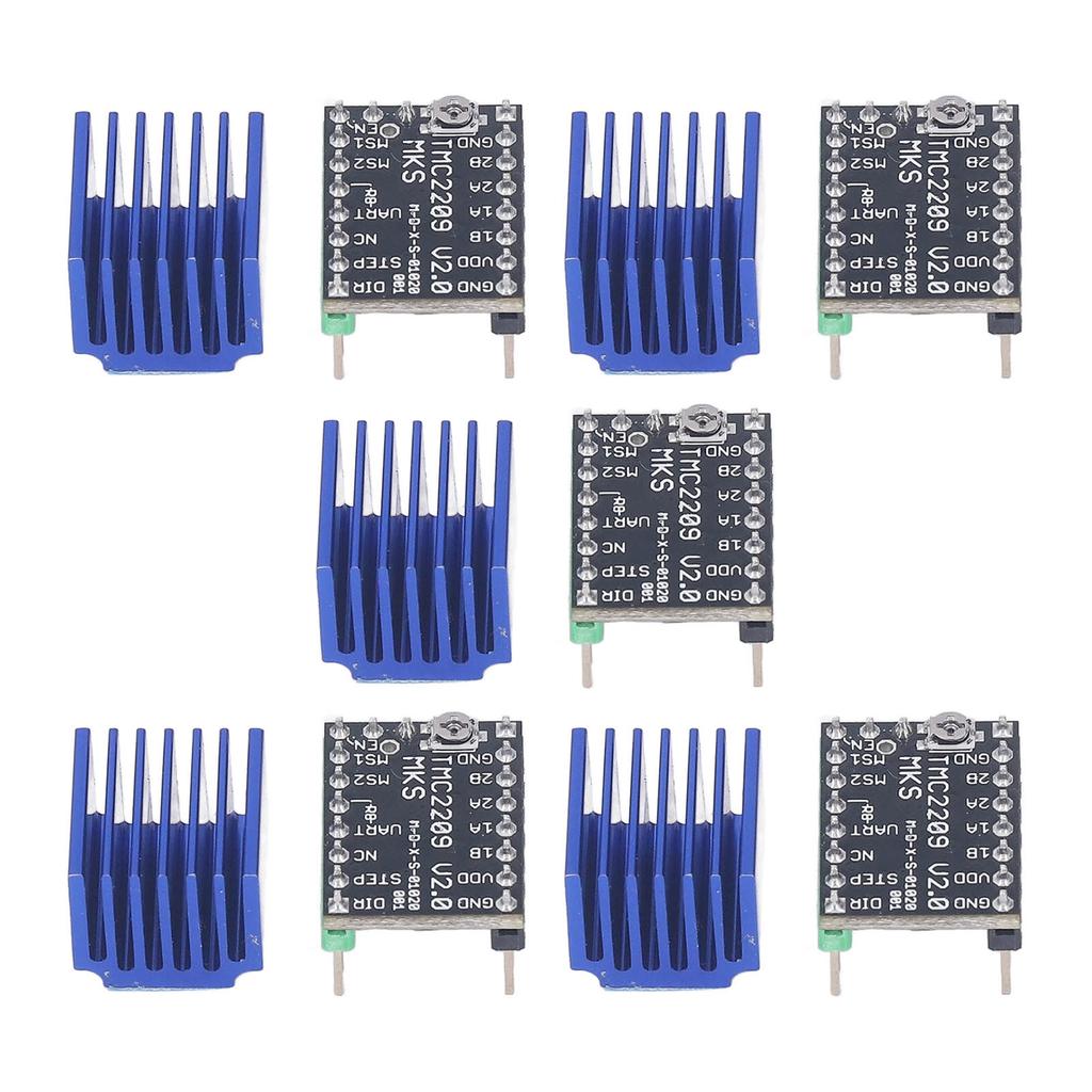 5 Sets Stepper Motor Driver Kit Ultra Silent Motor Drive Module with Heat Sink 5.5?28V MKS TMC2209