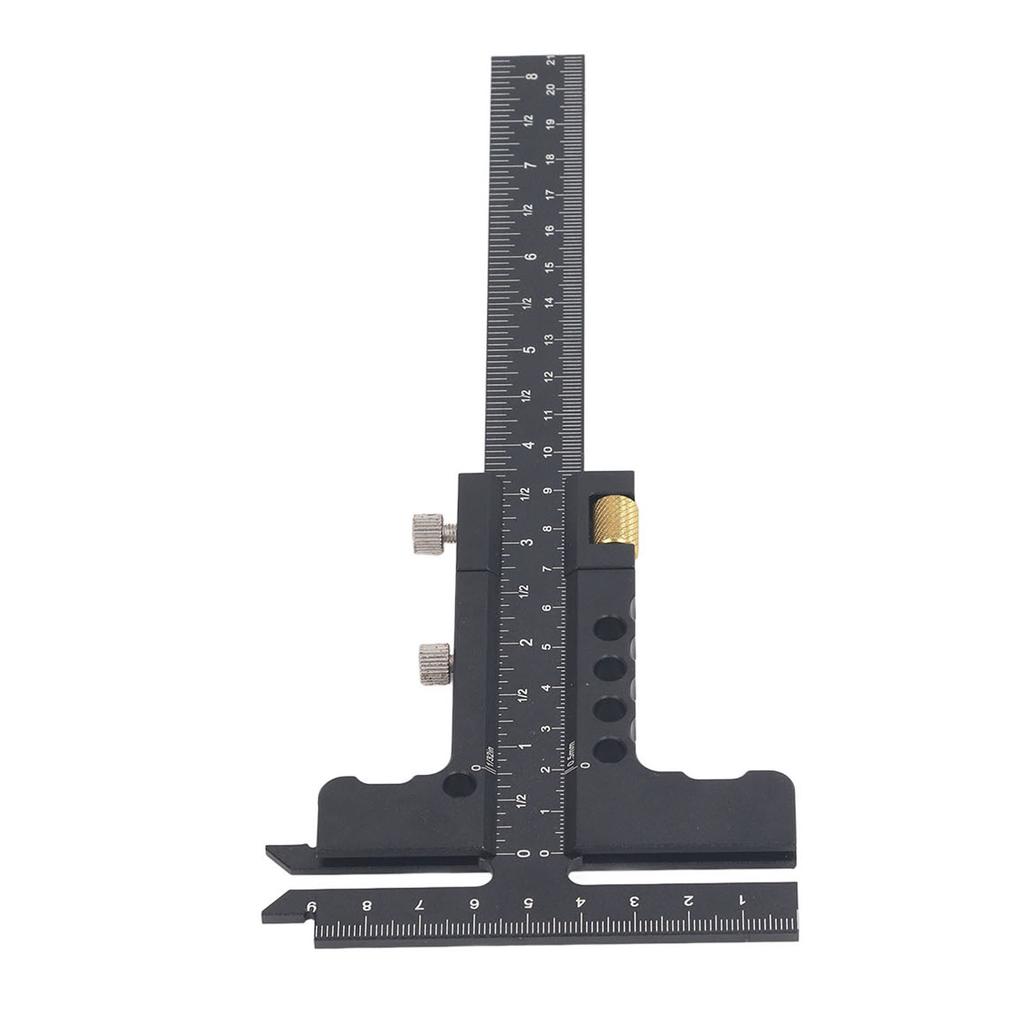 T Shaped Woodworking Ruler 0‑100mm 0‑210mm Range Aluminum Alloy Marking Gauge Caliper Measuring Tool
