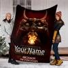 Custom Name Total War Warhammer Theme Printed Blanket - Perfect for Couch, Bed, Travel & Outdoor Use | Machine Washable, Cozy & Durable.