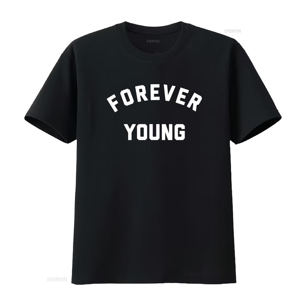 Forever Young Classic Rock Inspired T Shirt Retro 70s Culture Bob Dylan The Band Songs Life Youth Kids America vintage Washed