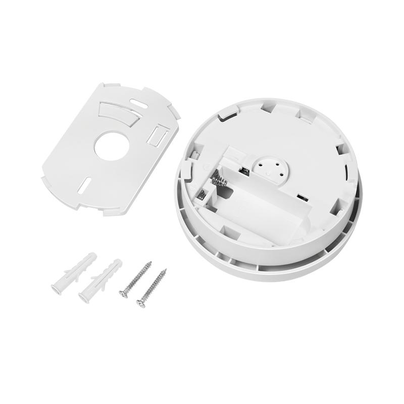 Smoke detector with replaceable 9V battery, Photoelectric, 85 dB EN14604 LogiLink
