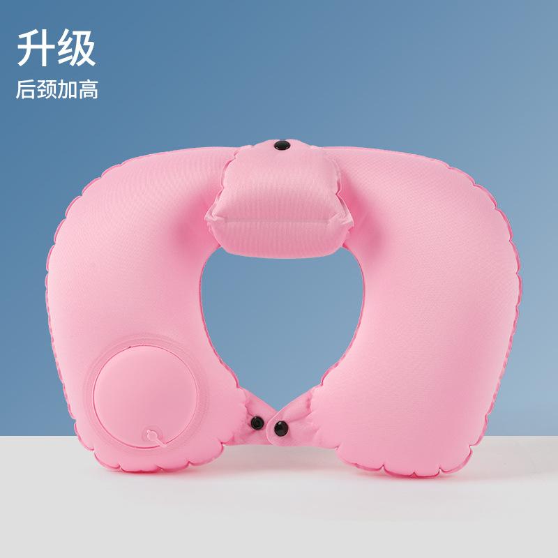 

Inflatable Pillow Travel Portable Neck Pillow Travel Sanbao Can Store Airplane Pillow single, simple packaging