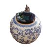Intertwined Lotus Ceramic Gaiwan Travel Tea Set