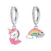 New 925 Silver Heart Hoop Earrings Inlaid Zircon CZ Infinity Love Golden Earrings For Women Wedding Gift Luxury Jewelry