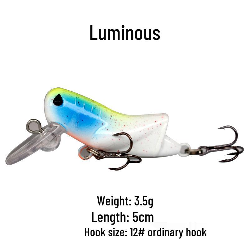 Grasshopper Surface Lure: 3g-9g Bionic Insect Bait for Carp, Silver Carp, Mandarin Fish, and Culter.