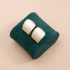 Personality Metal Square Geometric Stud Earring Set for Women Ins Daily Commuting Accessories Design Sense Jewelry Gift