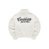 Fila Fusion Letter Logo Oversized Pullover Sweatshirt Women sweatshirts Milk-Beige T11W245206ABG