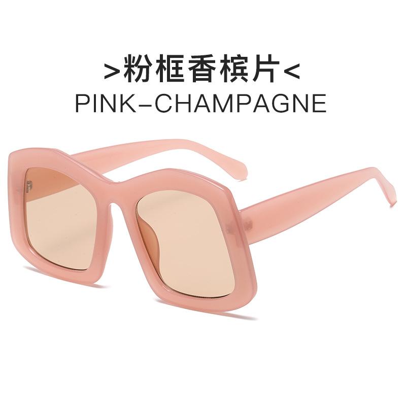 Travel Large Frame Sunglasses Personalized Candy Colored Sunglasses Trendy Street Photography Decorative Glasses