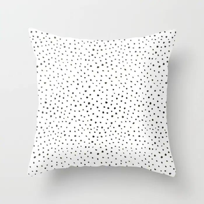 New Product Geometric Abstract Pillowcase Peach Leather Fleece Office Pillowcase Car Cushion Cover Waist Pillowcase