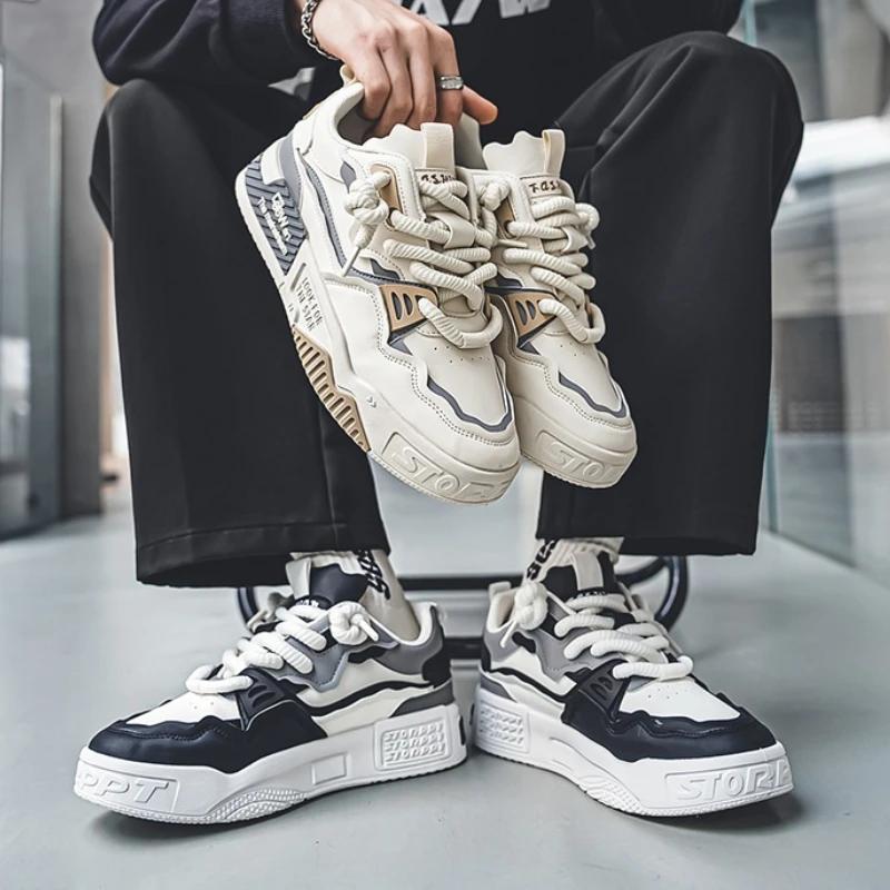 Fashion Mens Sneakers Spring Autumn Brand Vulcanized Shoes Fashion Thick Sole Men Running Shoes for Men Male Sport Shoe Tenis Masculino