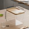 Food Grade Sealed Slide-Out Rice Container Safe Moisture Proof Grain Flour Pet Food Storage Bin for Home Kitchen Organization