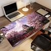 Japanese Sakura Castle Mouse Pad Computer Accessories Office Game Table Mats Rubber AntiSlip Gaming Keyboard Mousepad Desk Pads