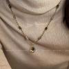 Tiger-eye Stone Pendant Necklace for Women - Vintage Collar Chain with High-end Sweater Chain