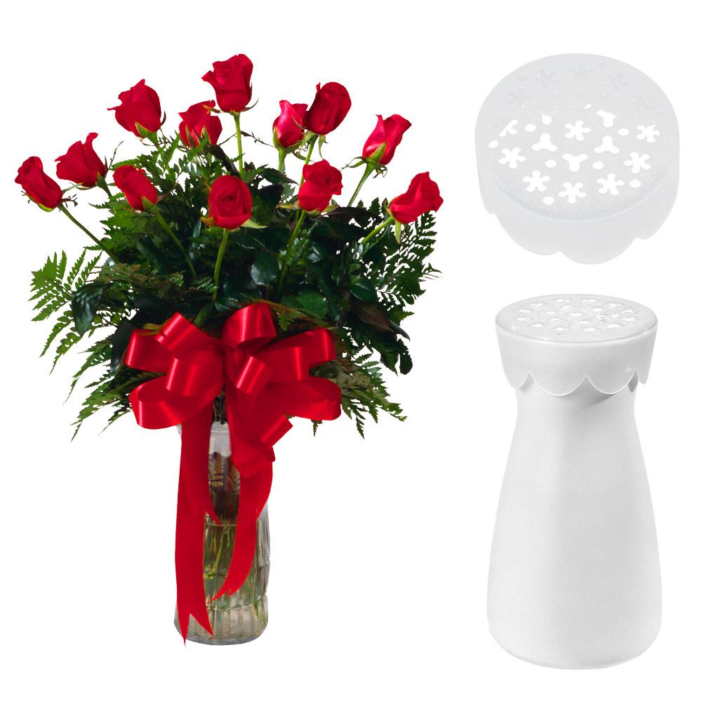 2Pcs Flexible Silicone Blossom Grid Reusable Flexible Floral Stem Holder DIY Arrangements