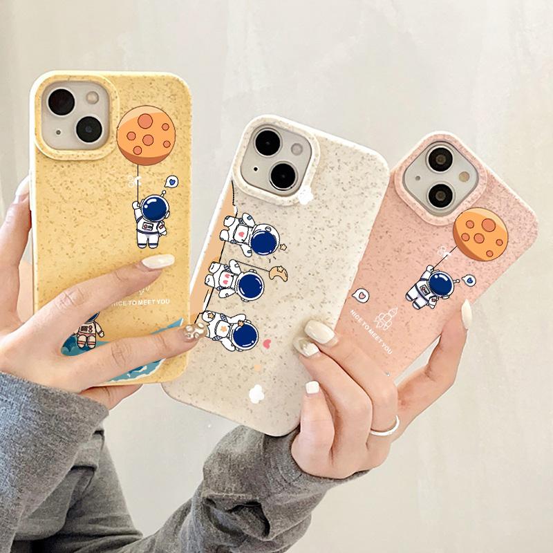 Mobile Phone Cases for iPhone 11 13 XR 15 Pro Max 12 14 Pro Max Case iPhone 16 7 Plus 8 Plus XS Max Degradable and Environmentally Friendly Anti-fall