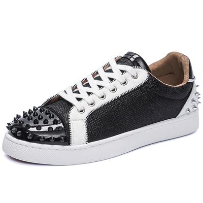 2025 New Fashion Men's Casual Shoes Leather Board Shoes for Men High Quality Classic Comfortable Breathable Studded Youth Shoes